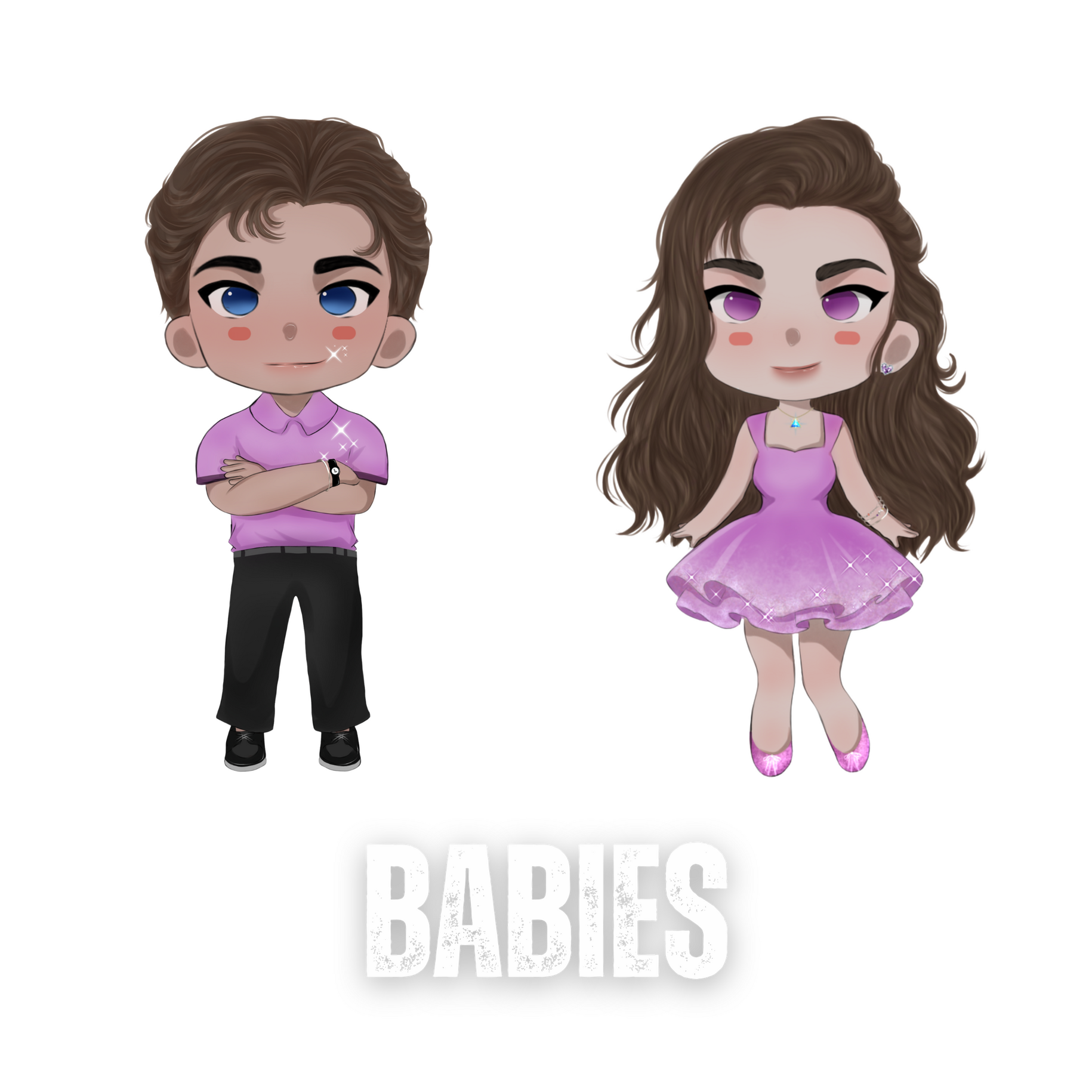 Chibi V and Kier by Alexa